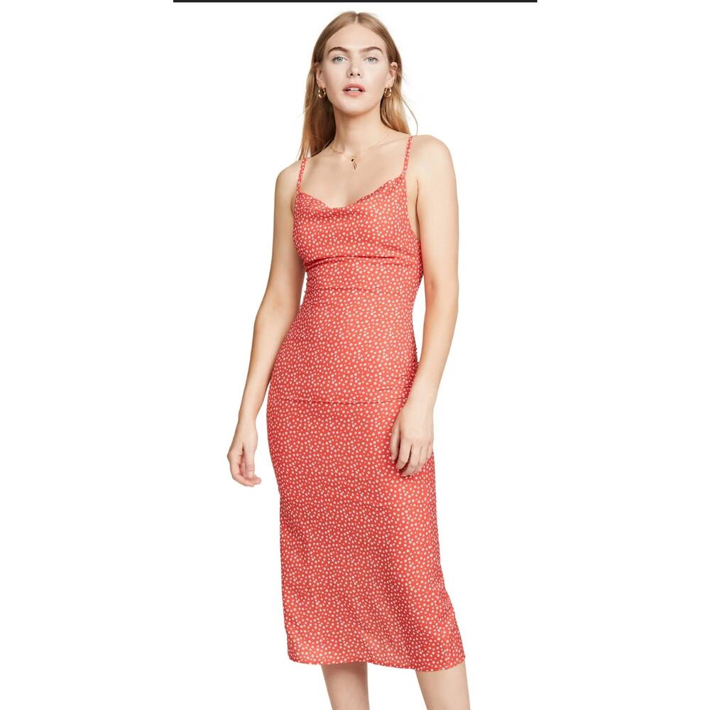 Charlie Holiday‎ midi slip dress ditzy floral Size 8 Retro Cottagecore Feminine